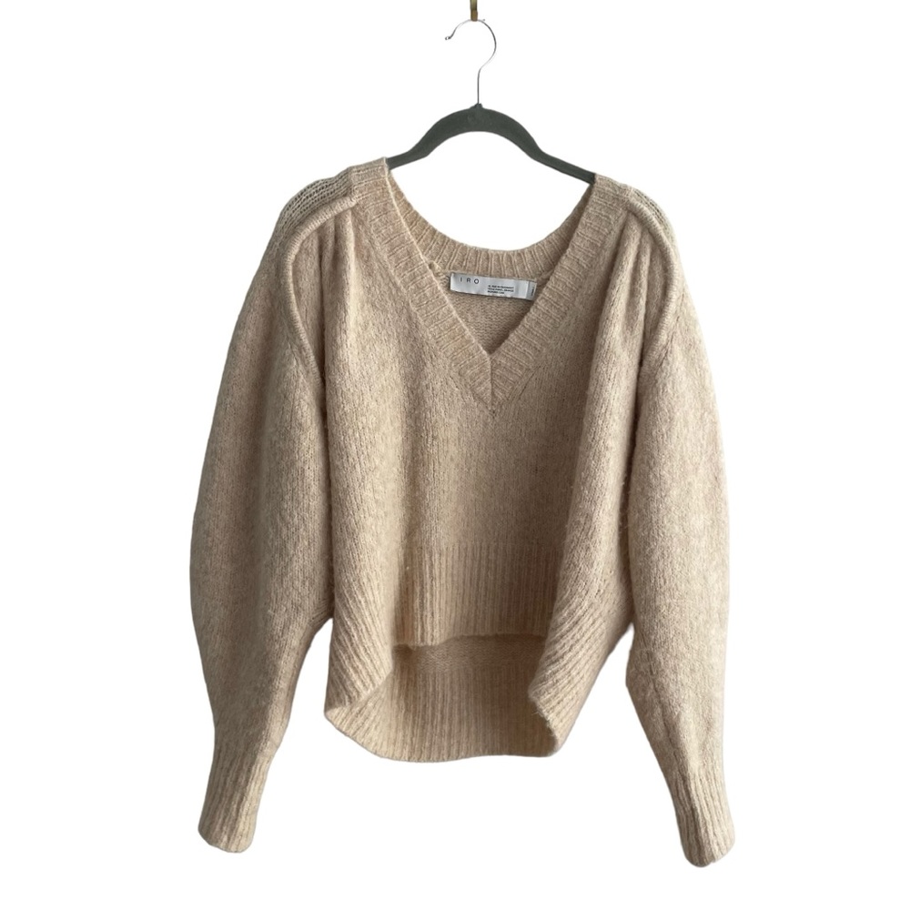 IRO V-Neck Beige Sweater